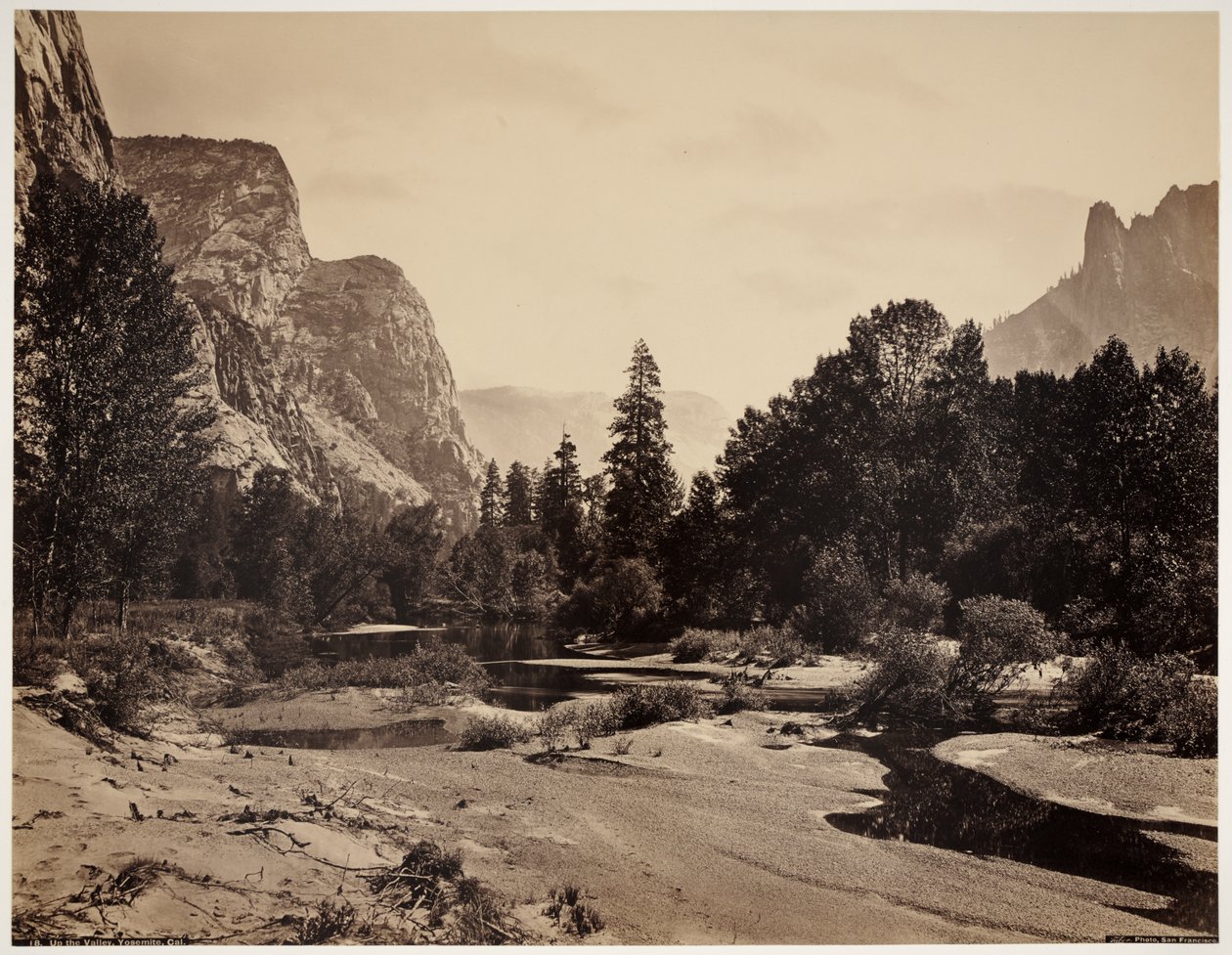 Up Yosemite Valley from the Foot of El Capitan by Carleton Emmons Watkins
