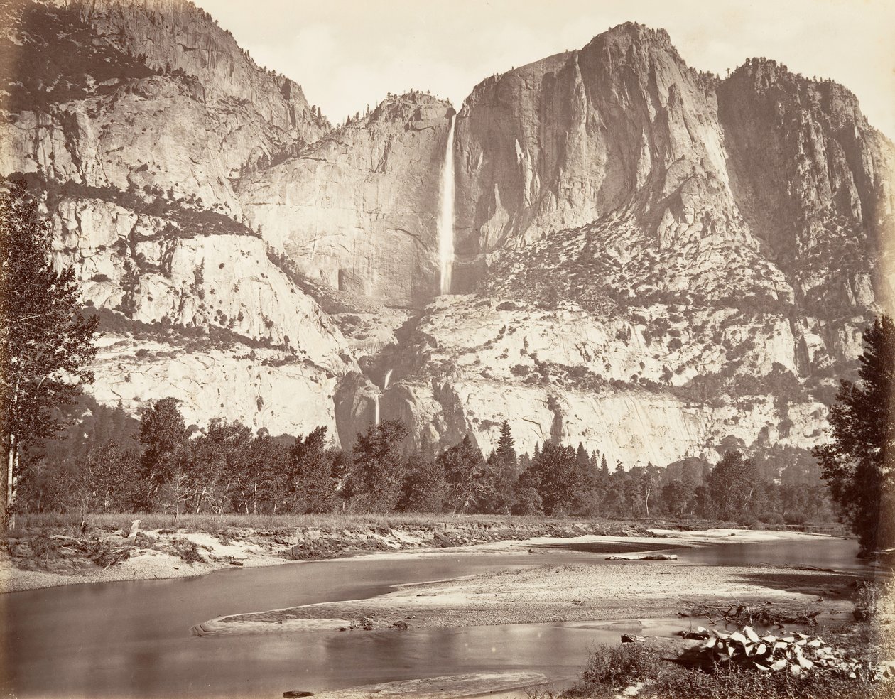 Yosemite Falls, 2,634 Feet by Carleton Emmons Watkins