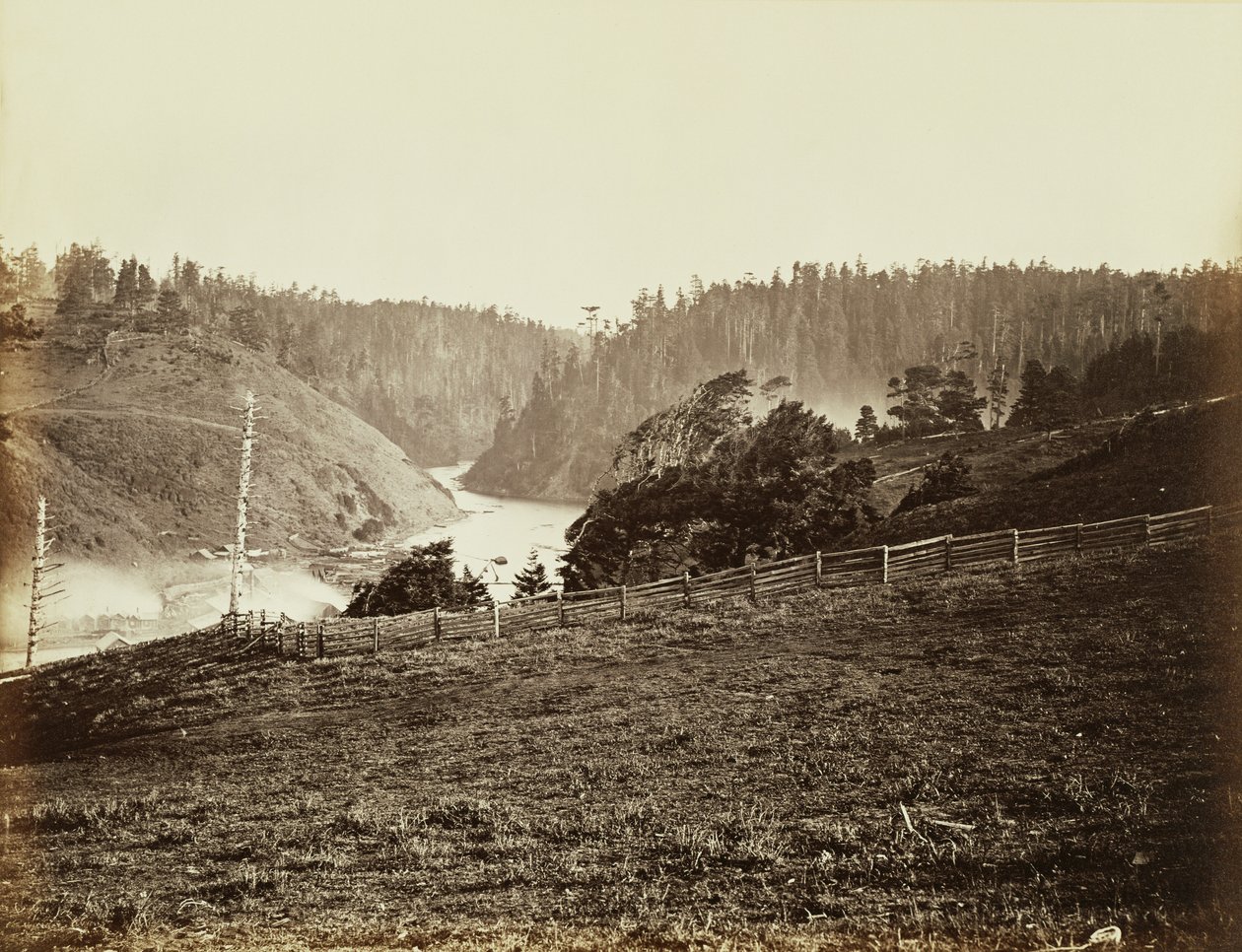 Albion River, Mendocino Co. Cal. by Carleton Watkins
