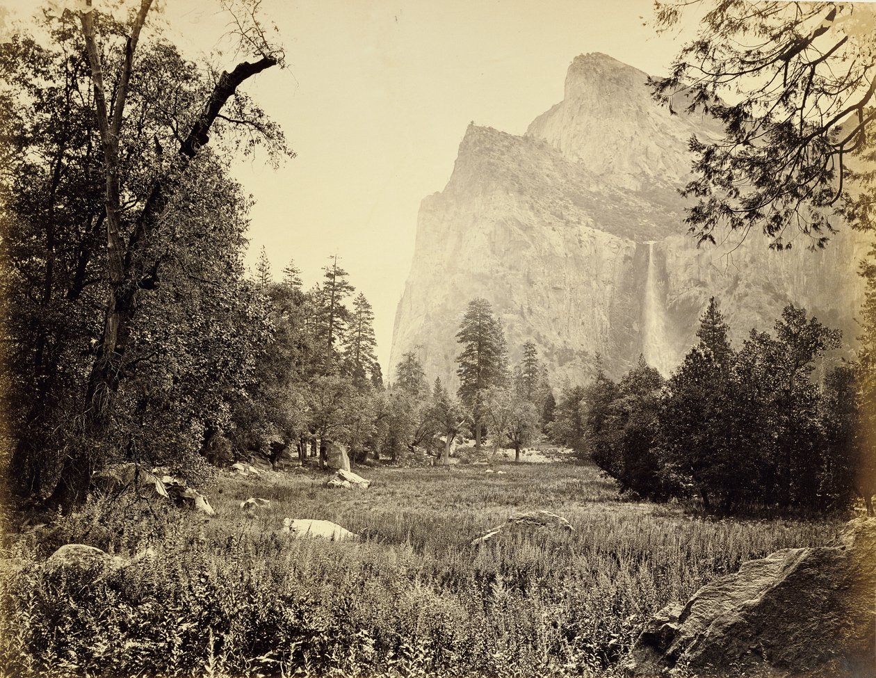 Bridal Veil, 900 ft. by Carleton Watkins