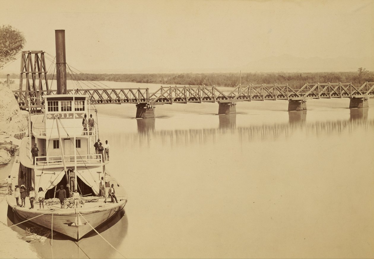 Bridge over the Colorado, Yuma by Carleton Watkins