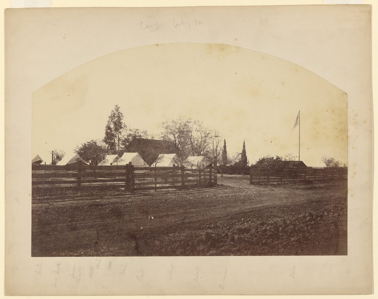 Camp Looking Southwest by Carleton Watkins