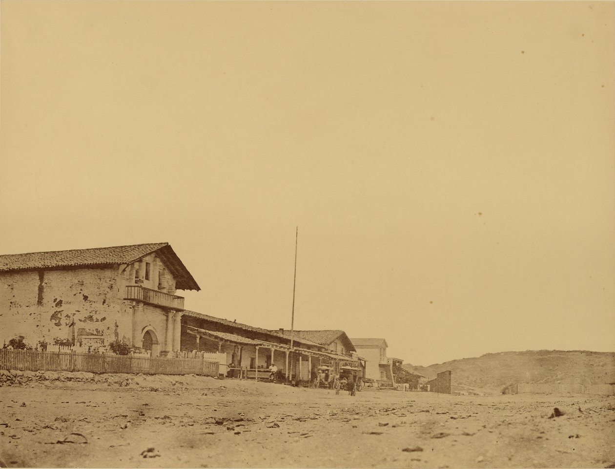 Mission San Francisco de Asisi on the Laguna de Los Delores, San Francisco by Carleton Watkins
