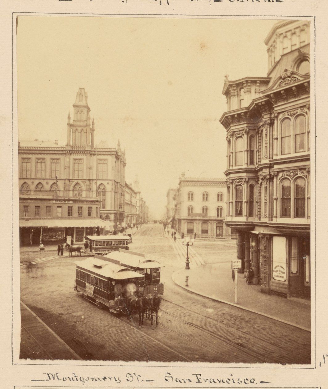 Montgomery Street from Market Street, San Francisco by Carleton Watkins