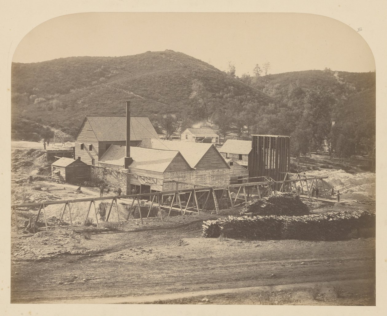 Mt. Ophir Mill by Carleton Watkins