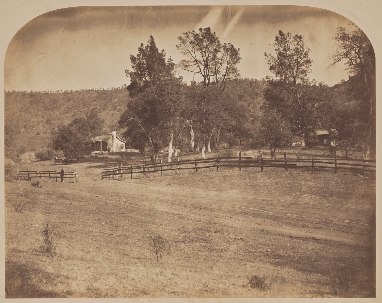 Residence of J.C. Fremont - Bear Valley by Carleton Watkins