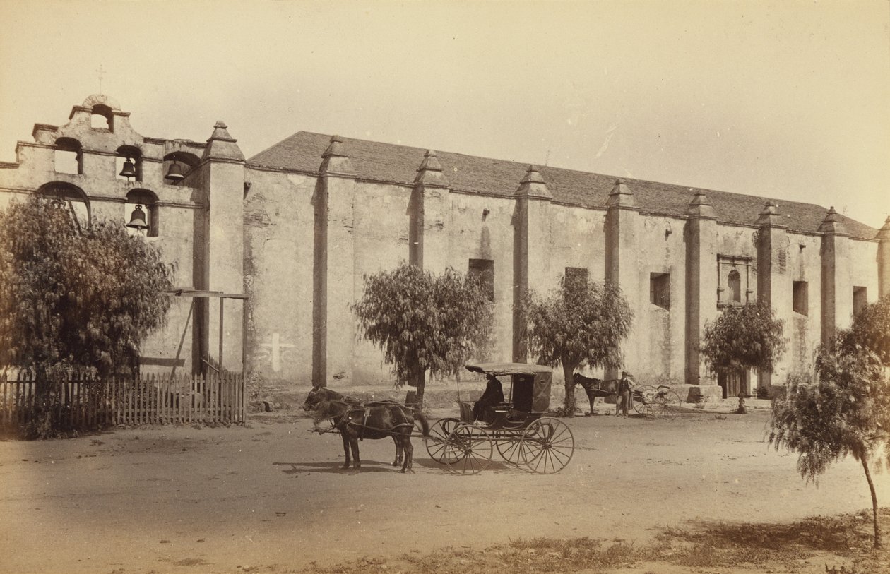 San Gabriel Mission, California by Carleton Watkins