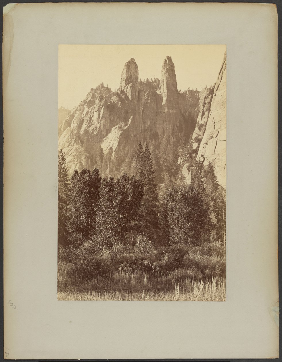 Sentinel Rocks, Yosemite by Carleton Watkins