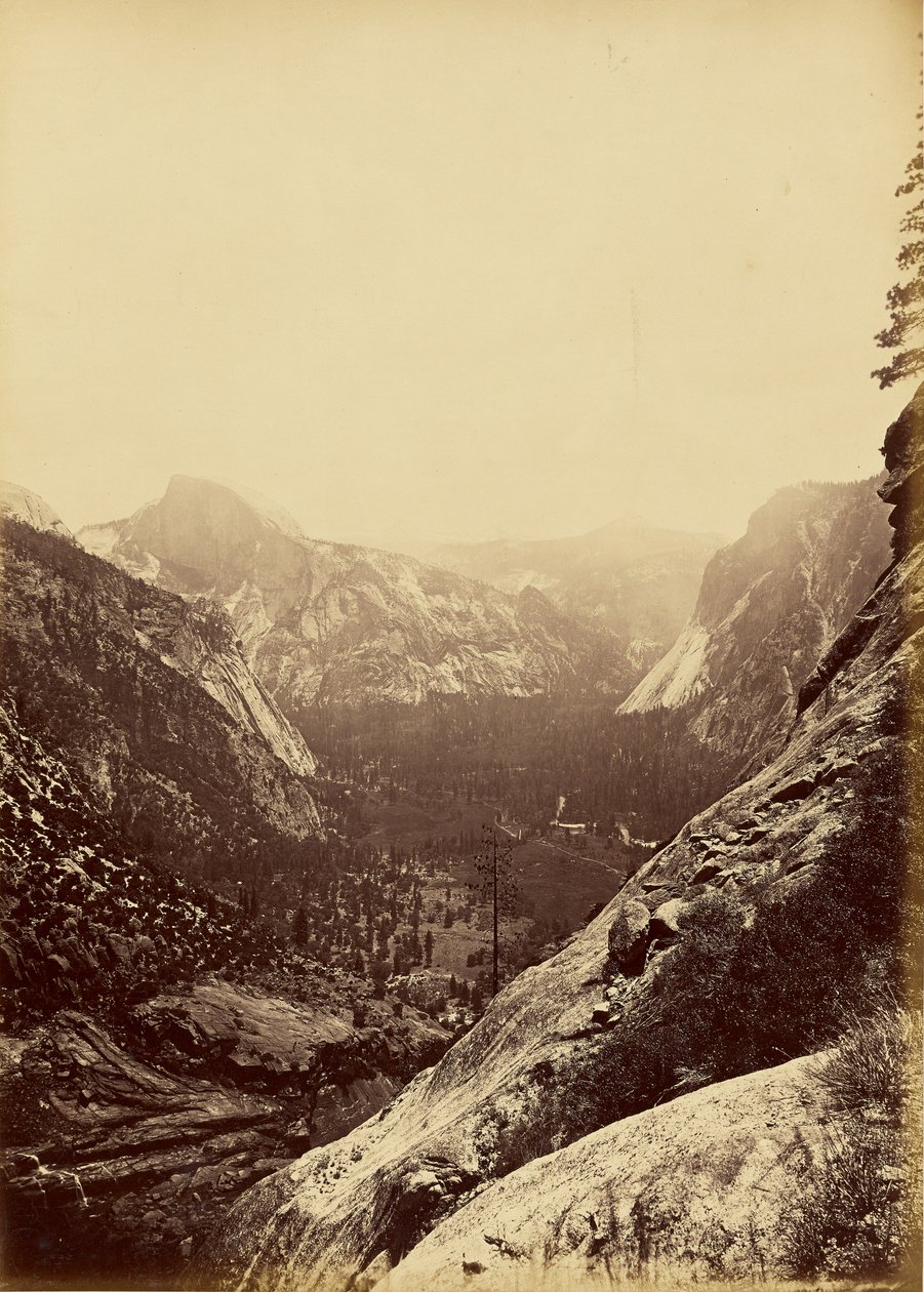 The Domes from the Foot of the Upper Yosemite by Carleton Watkins