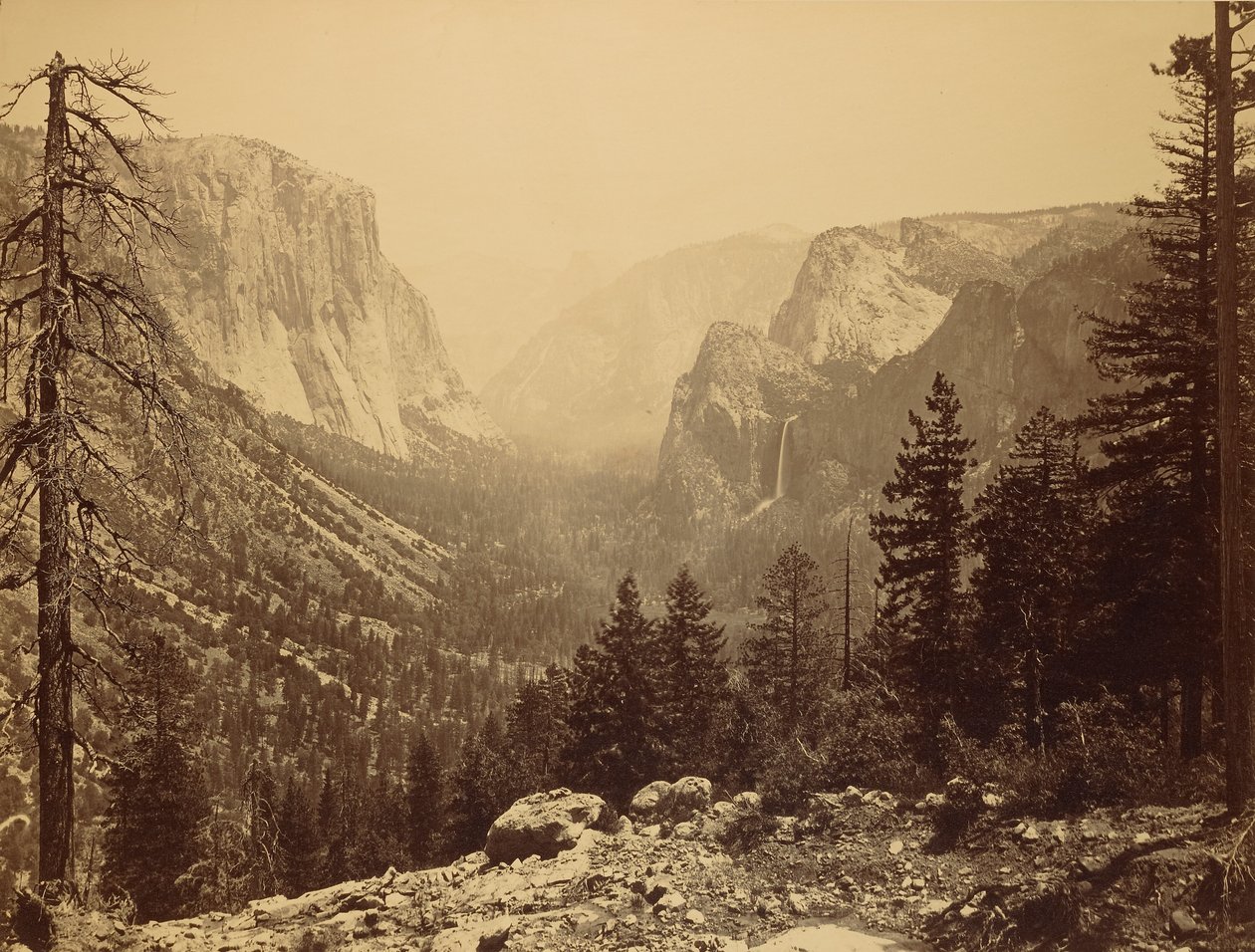 The Yosemite Valley from Inspiration Point by Carleton Watkins