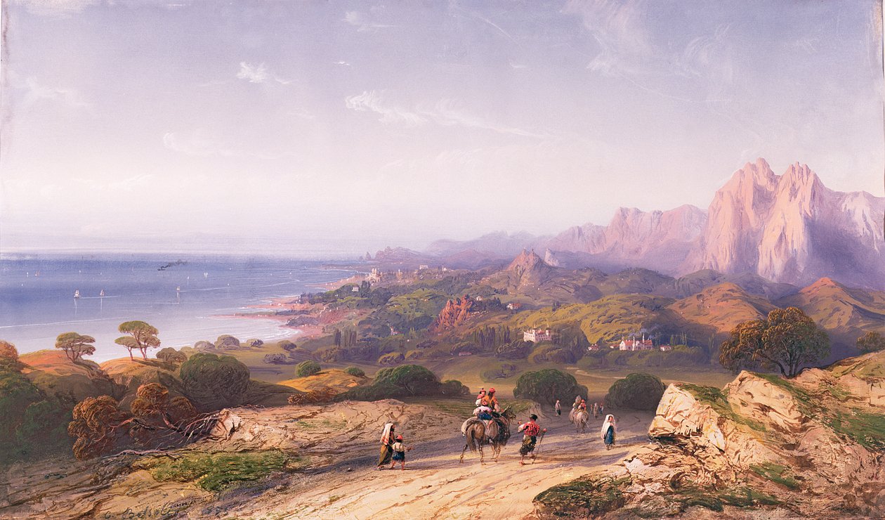 Southern Coast from near Cape S. Teodoro by Carlo Bossoli