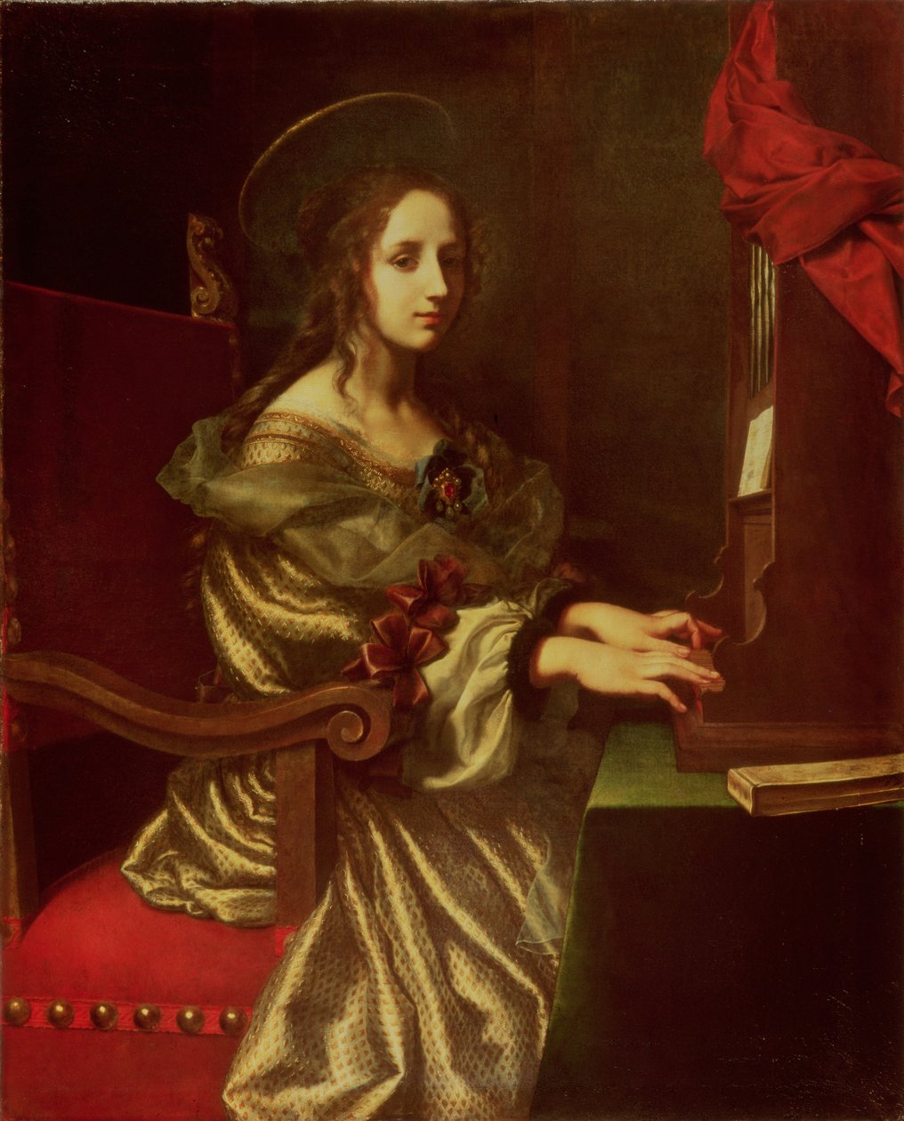 St. Cecilia (patron of musicians) by Carlo Dolci