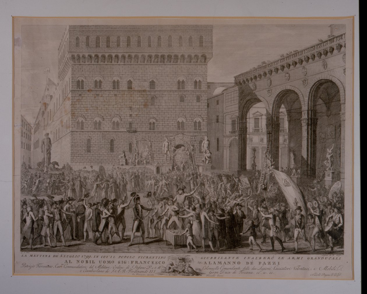 The Morning of the 3rd of June 1799 when the Florentine People Celebrated the Raising of the Grand Ducal Arms by Carlo Lasinio
