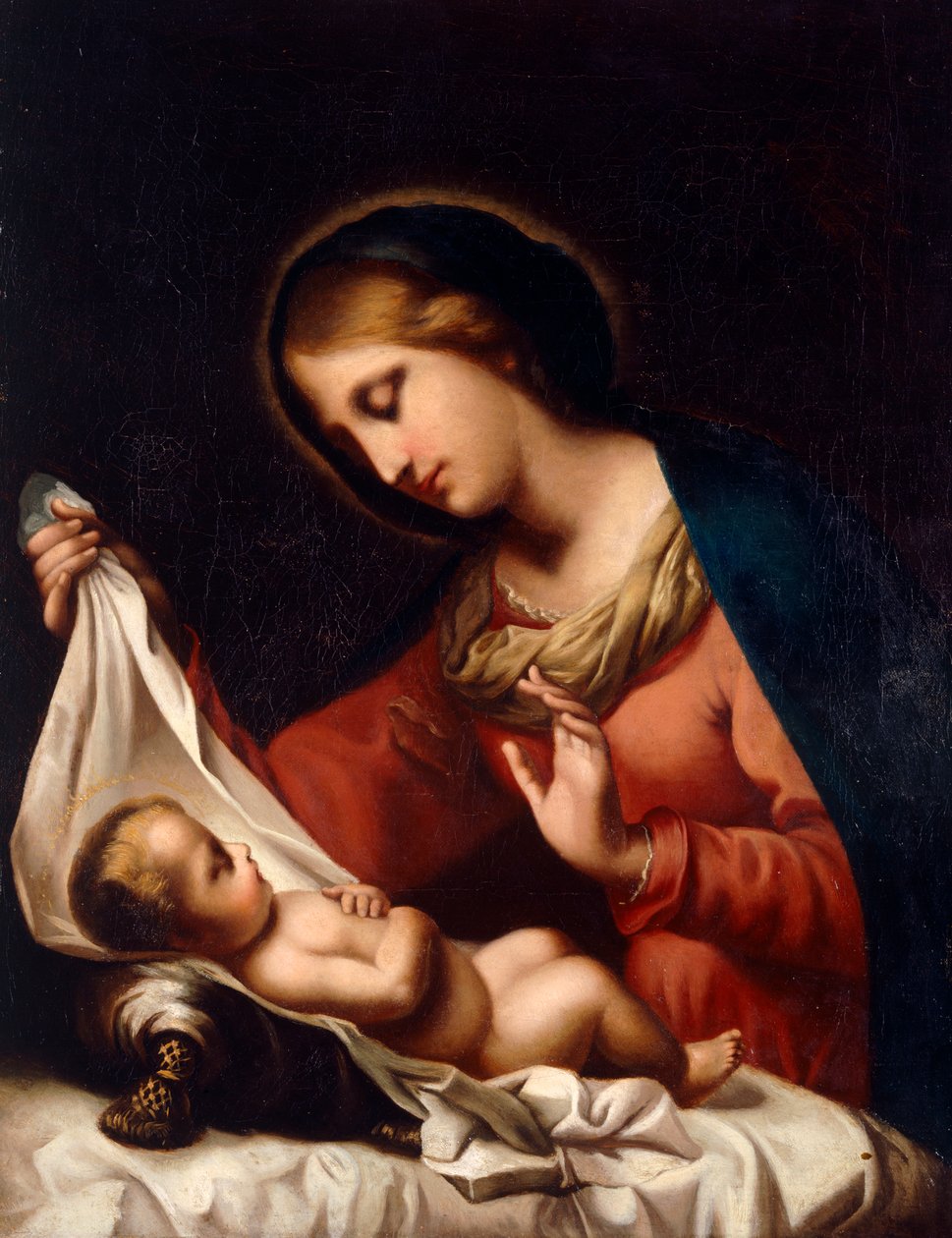 Madonna and Child by Carlo (after) Dolci