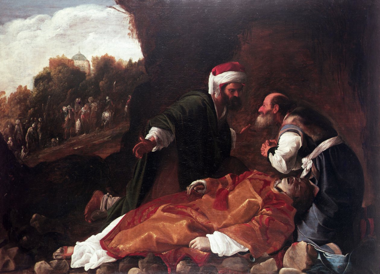 The Burial of St. Stephen by Carlo (attr. to) Saraceni