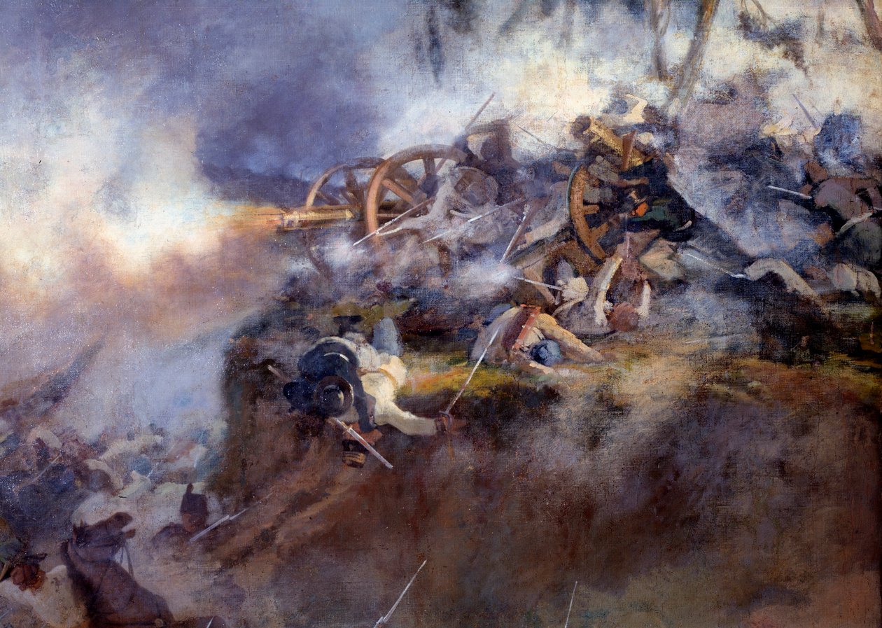The Battle of San Martino on 24 June 1859 (Detail) by Carlo Ademollo