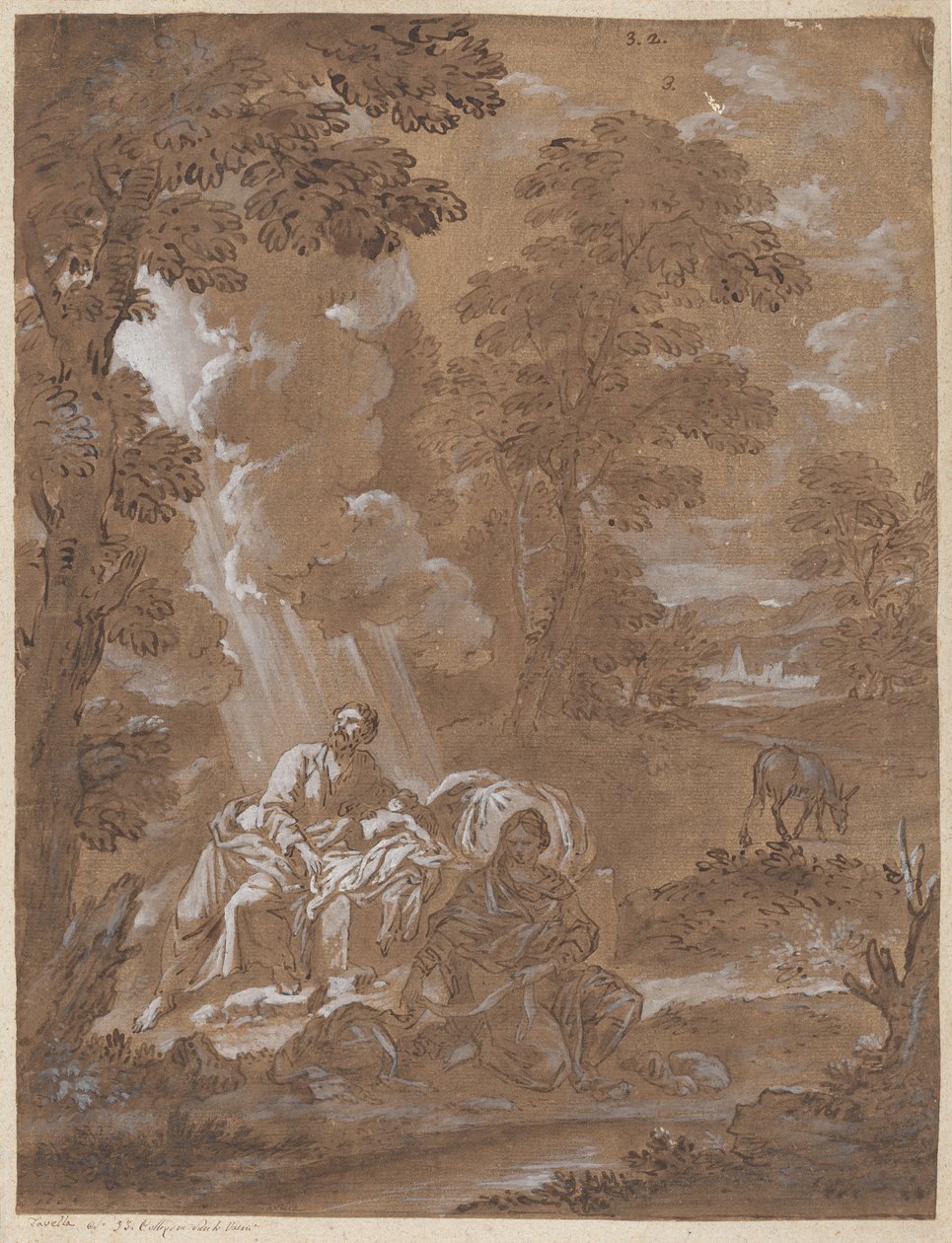 The Rest on the Flight into Egypt by Carlo Antonio Tavella
