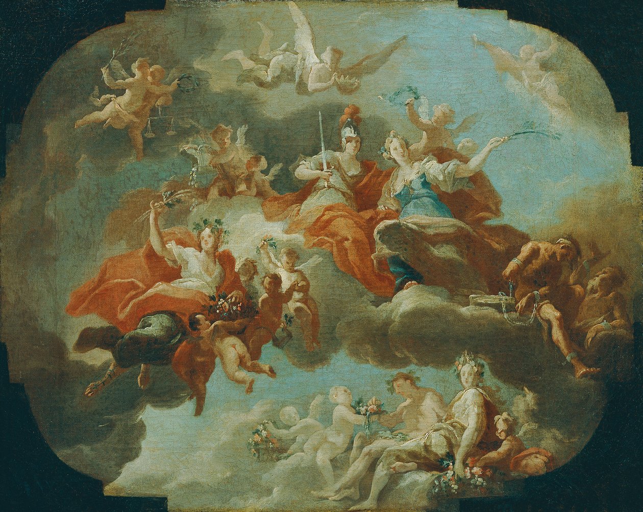 Allegory of Peace and Justice by Carlo Carlone