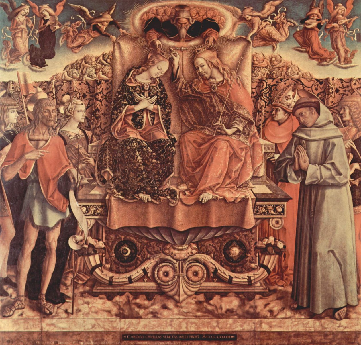 Coronation of the Virgin by Carlo Crivelli
