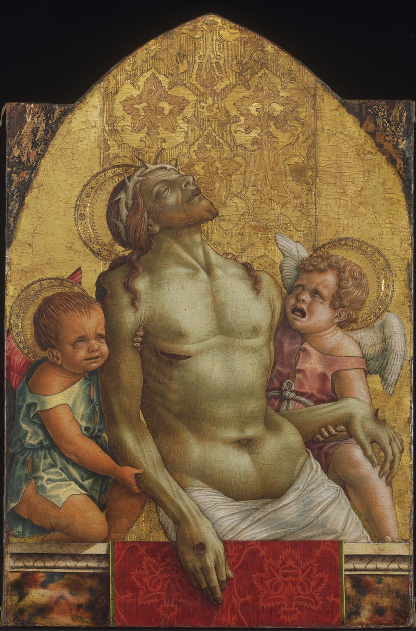 Dead Christ Supported by Two Angels by Carlo Crivelli