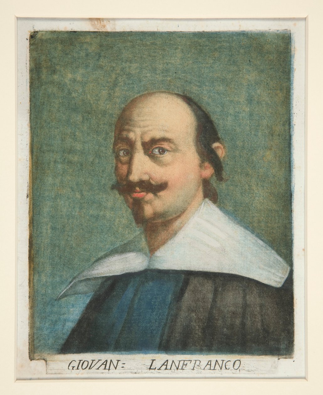 Giovanni Lanfranco, from Portraits of Painters by Carlo Lasinio