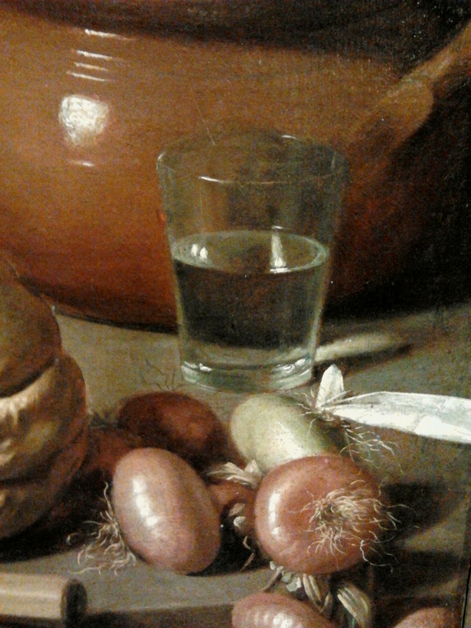 Still life with a copper jug (detail) by Carlo Magini
