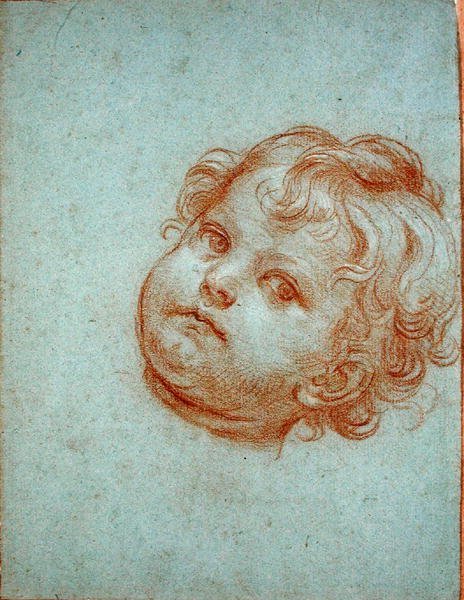 Head of an Angel by Carlo Maratta or Maratti