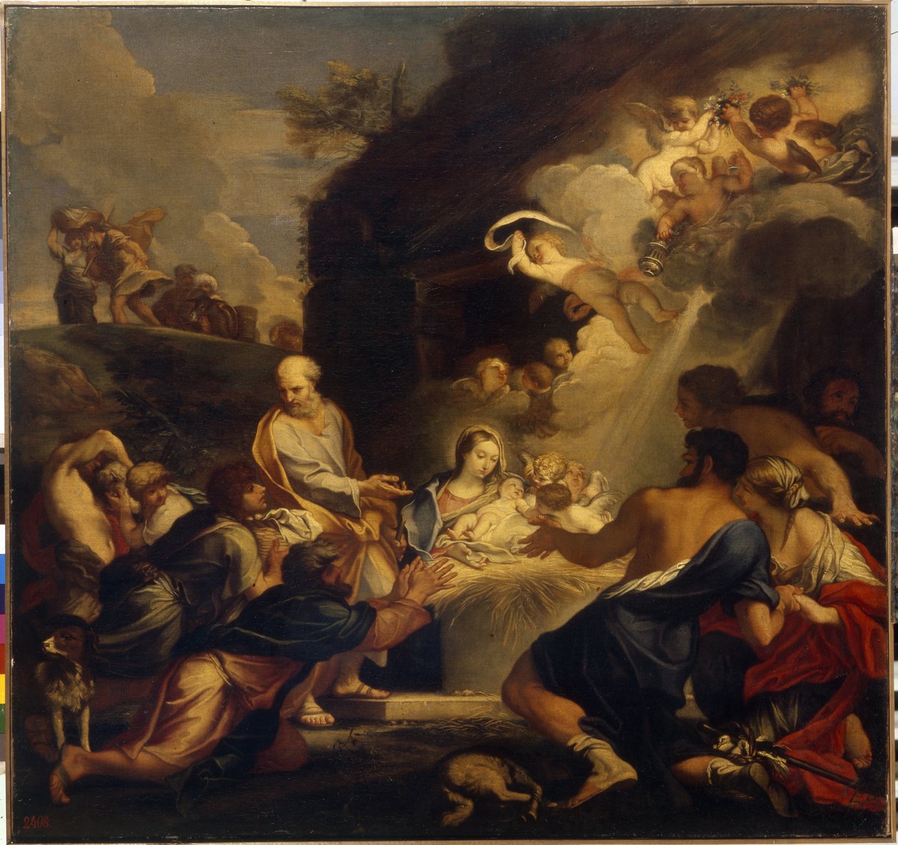 The Adoration of The Christ Child by Carlo Maratta or Maratti