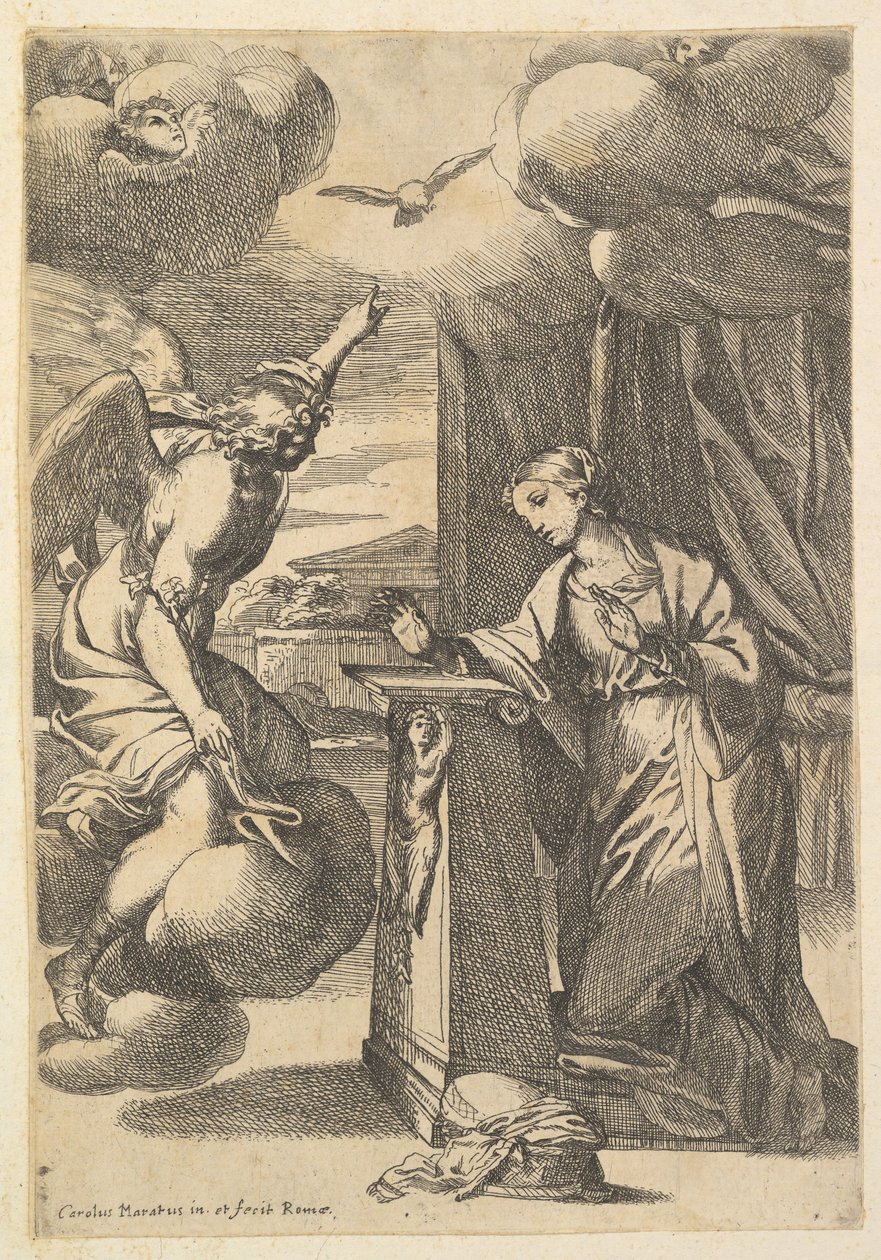 The Annunciation by Carlo Maratta or Maratti