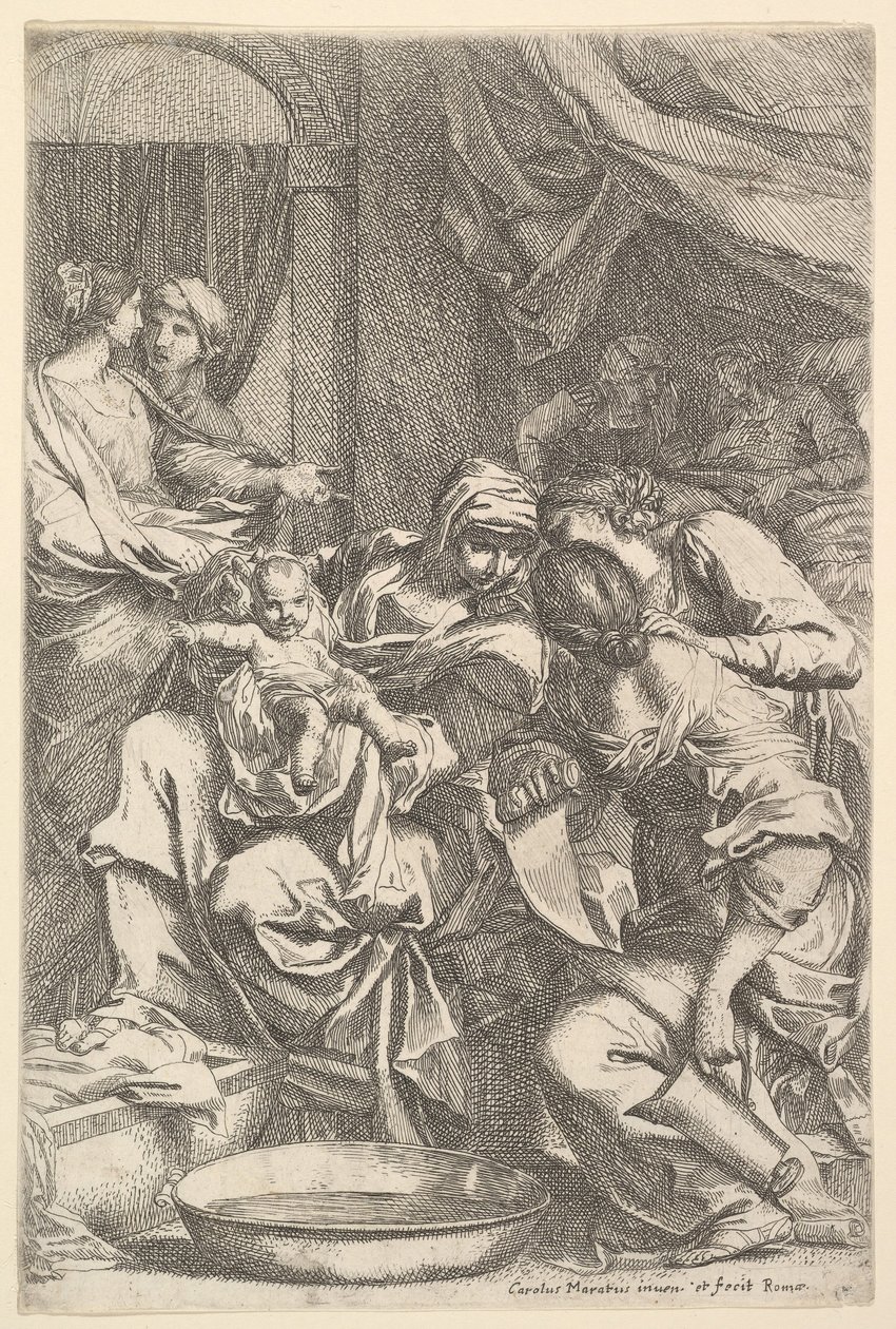 The Birth of the Virgin by Carlo Maratta or Maratti
