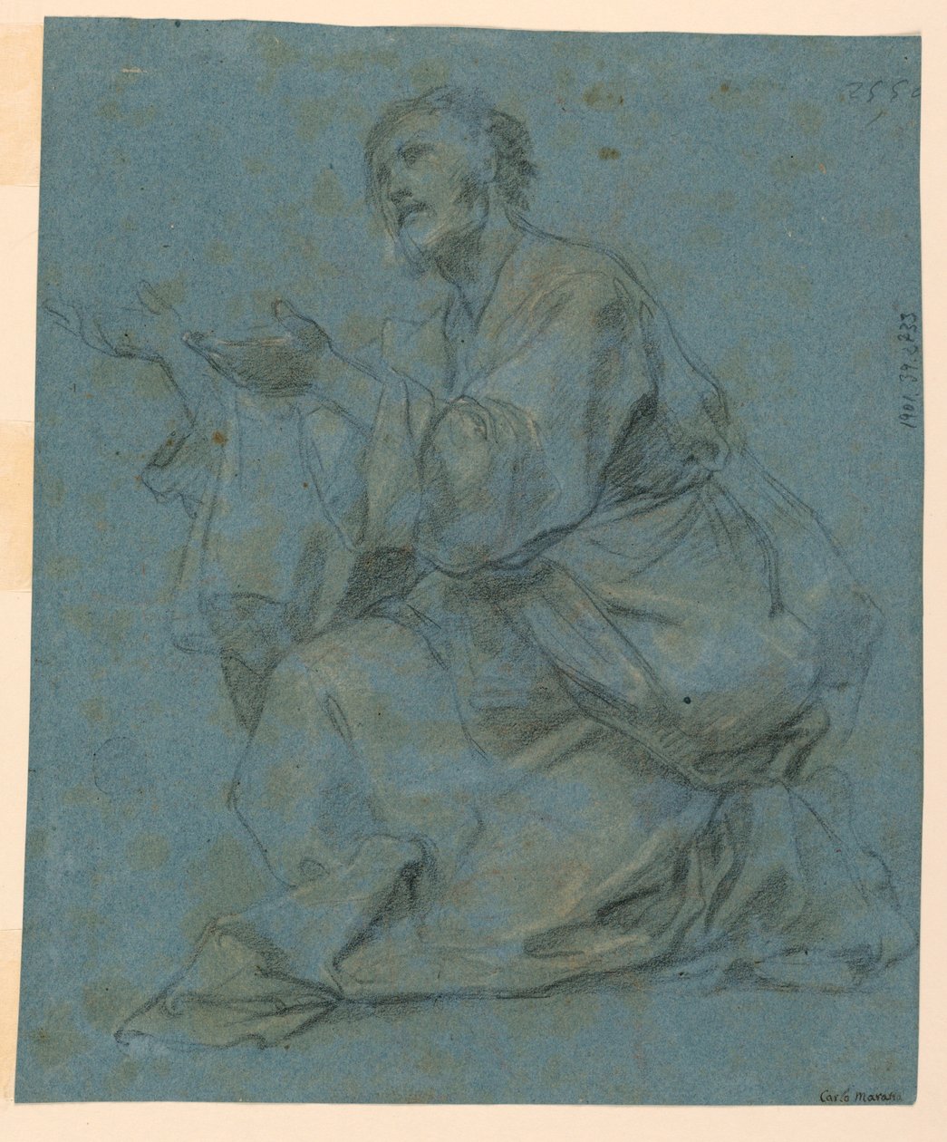 Studies: Two sitting men, 1650–1675 by Carlo Maratti