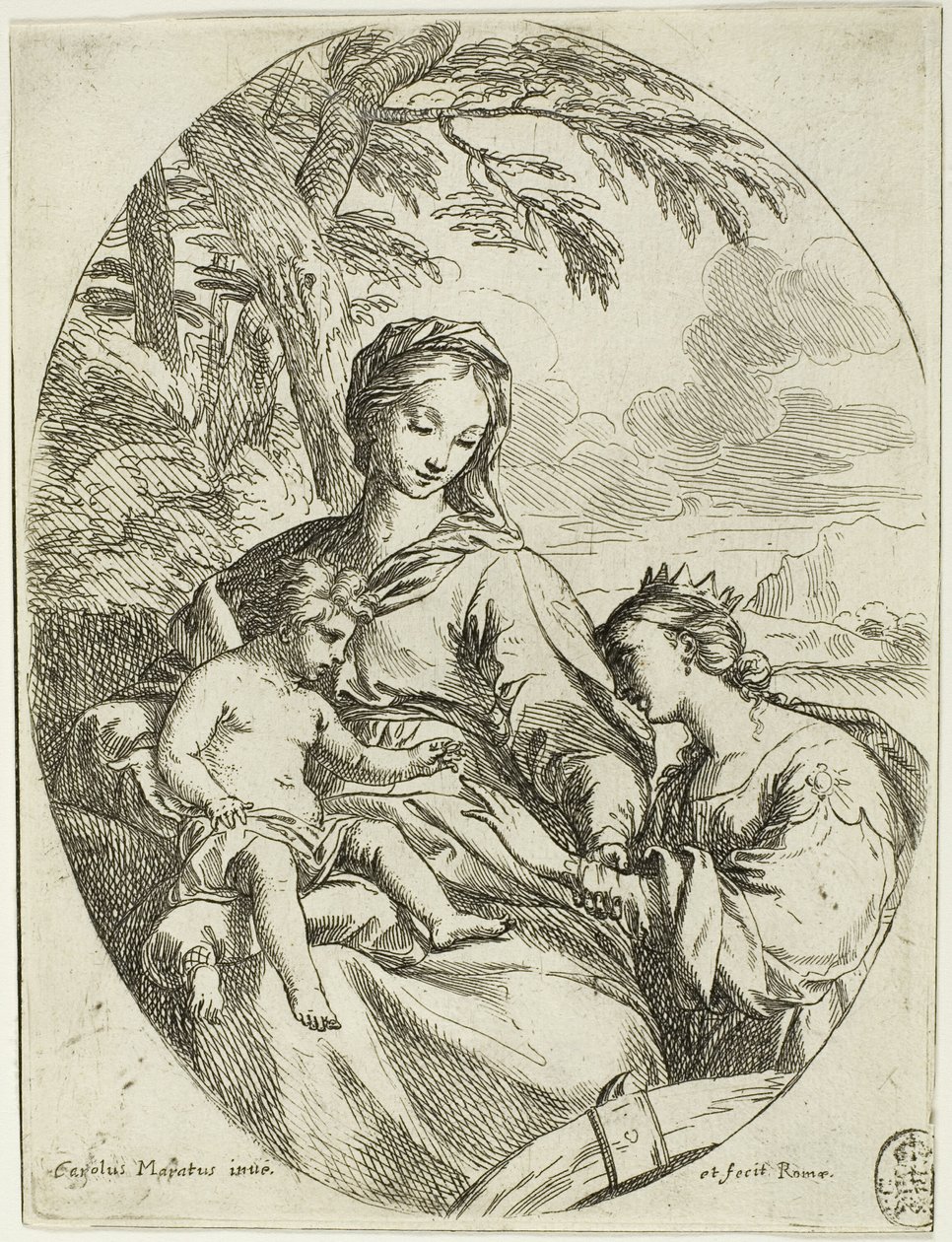 The Mystic Marriage of Saint Catherine by Carlo Maratti