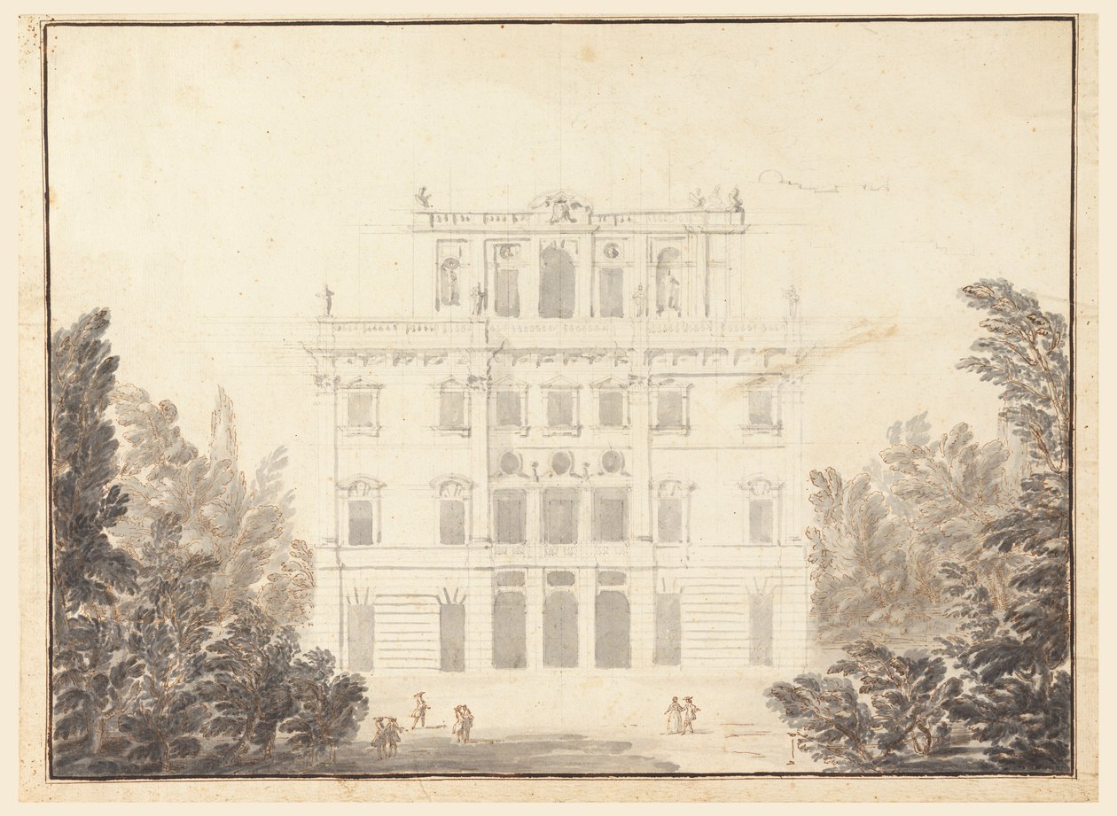 Design for a Casino in a Park by Carlo Marchionni
