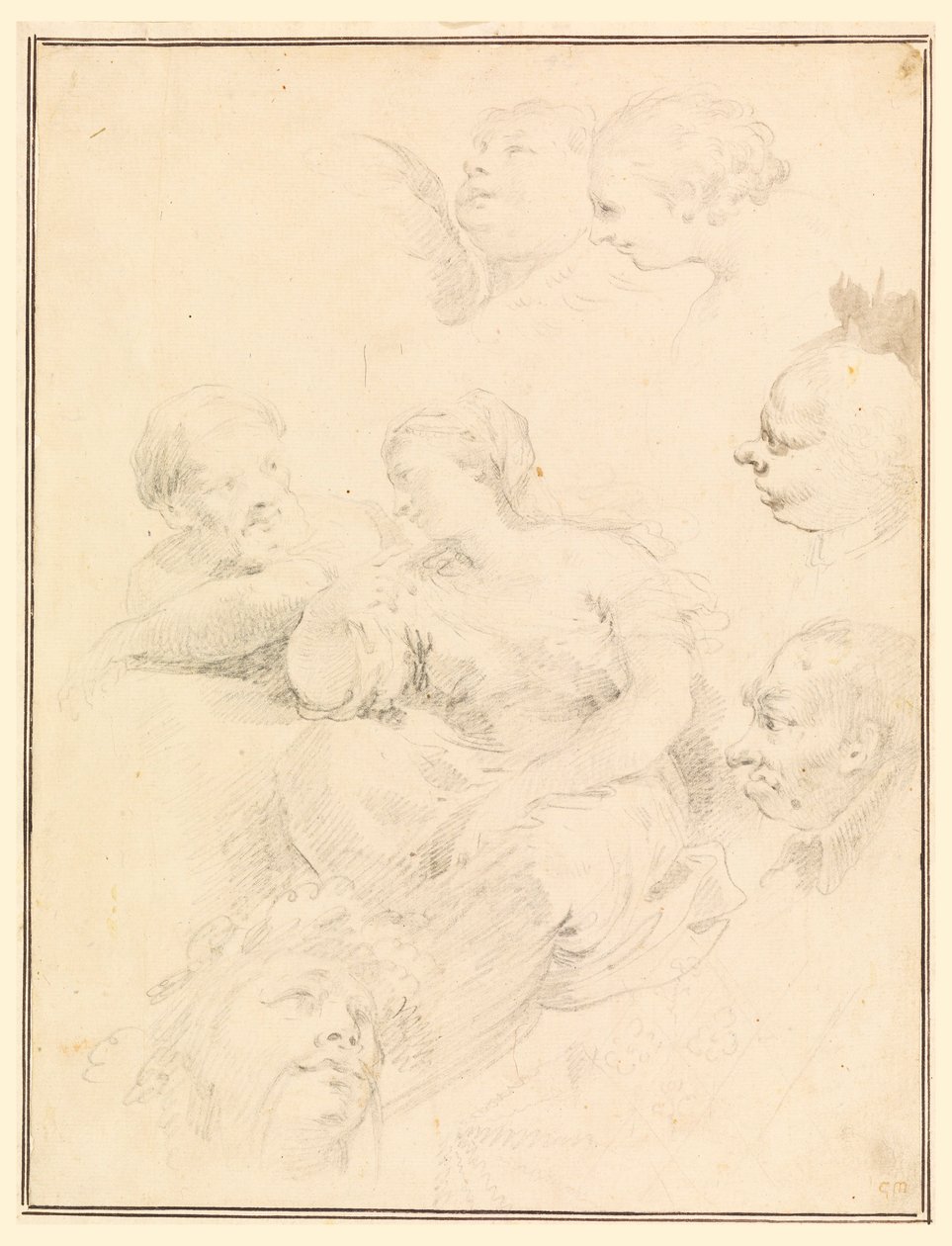 Figural Sketches, 1775 by Carlo Marchionni
