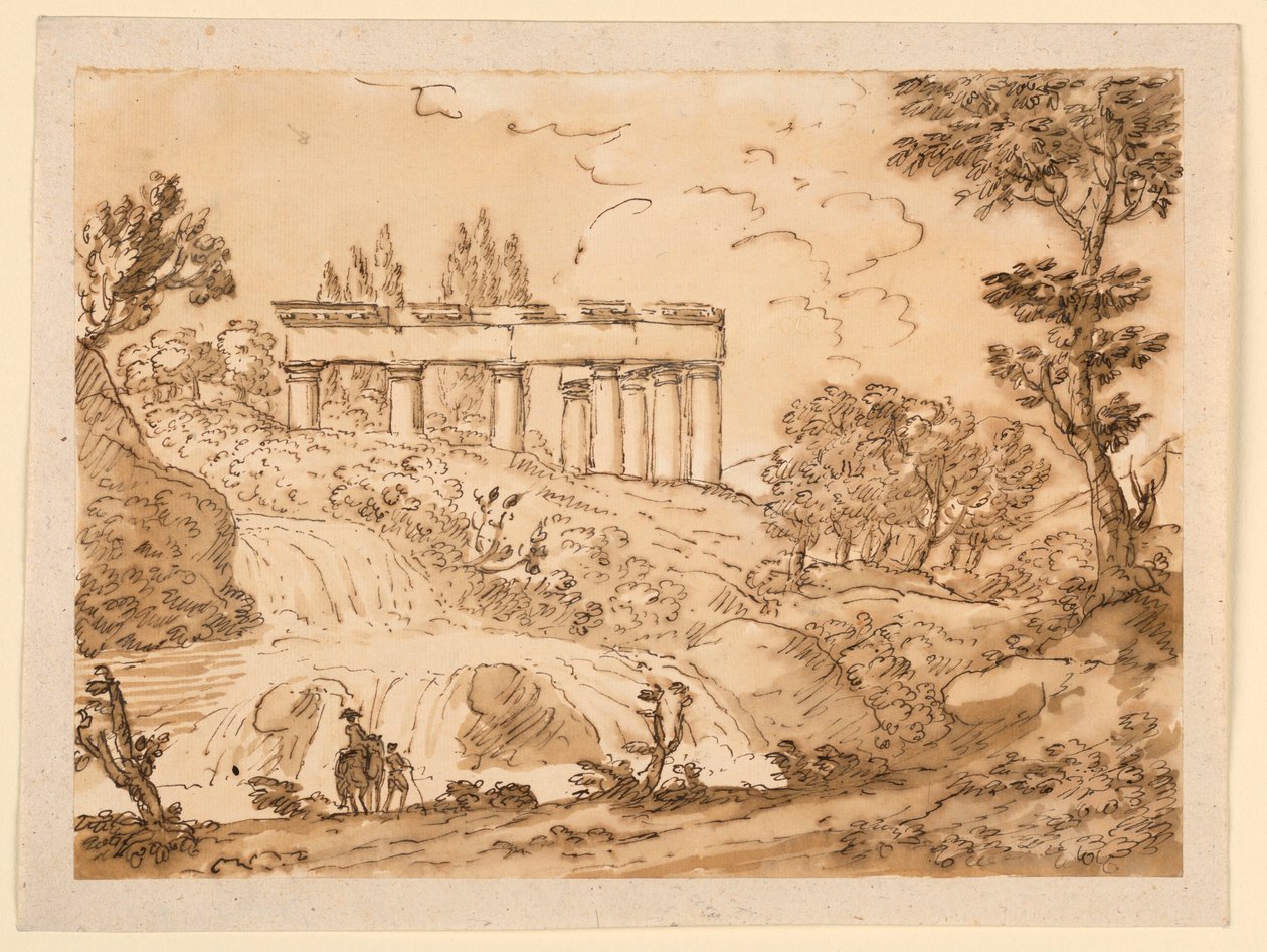 Landscape with Temple Ruins, 1770–1786 by Carlo Marchionni