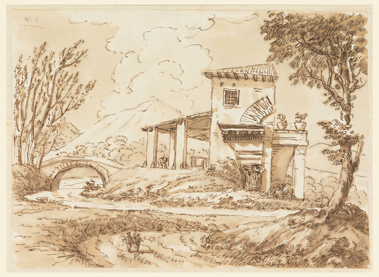 Landscape with Villa, 1750–60 by Carlo Marchionni