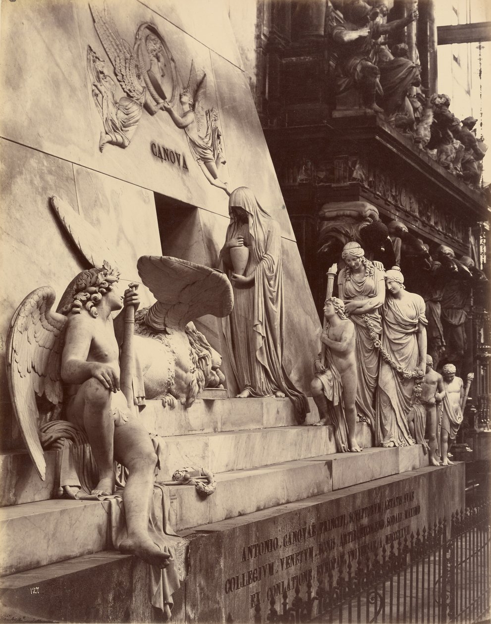 Monument to Canova, Church of the Frari, Venice by Carlo Naya