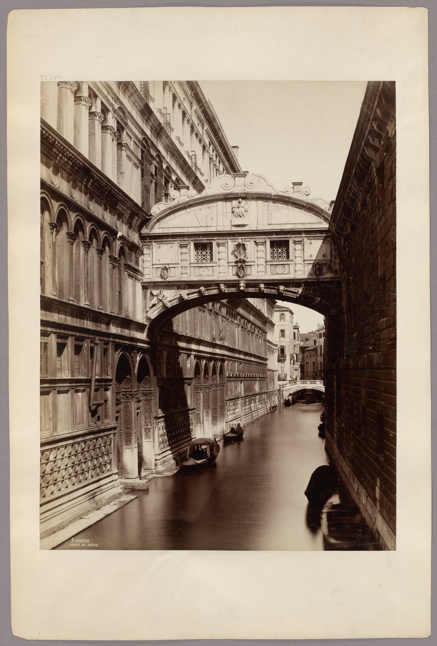 Venice: The Bridge of Sighs by Carlo Naya