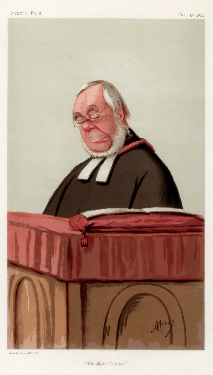 Merchant Taylors, Reverend James Augustus Hessey, 1874 by Carlo Pellegrini