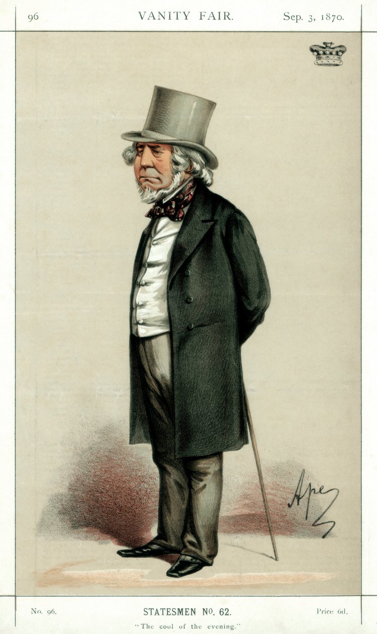 The Cool of the Evening, Lord Houghton, English poet and politician, 1870 by Carlo Pellegrini