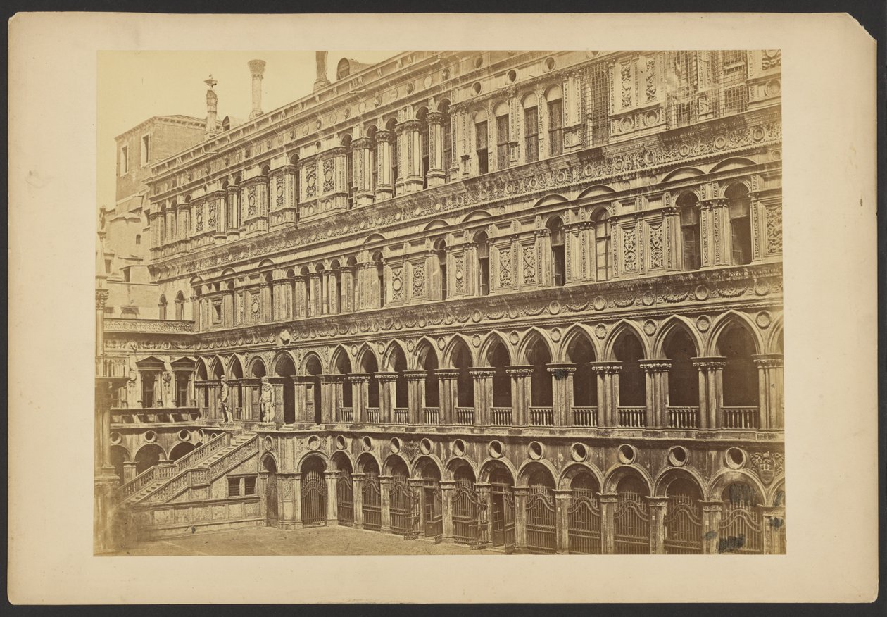 Western Wing in the Courtyard of the Ducal Palace by Carlo Ponti