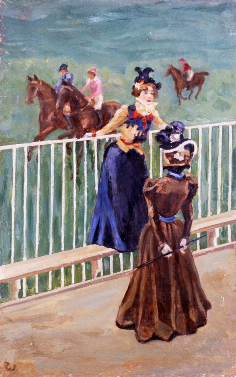 Paris, at the Race Course by Carlo Wostry