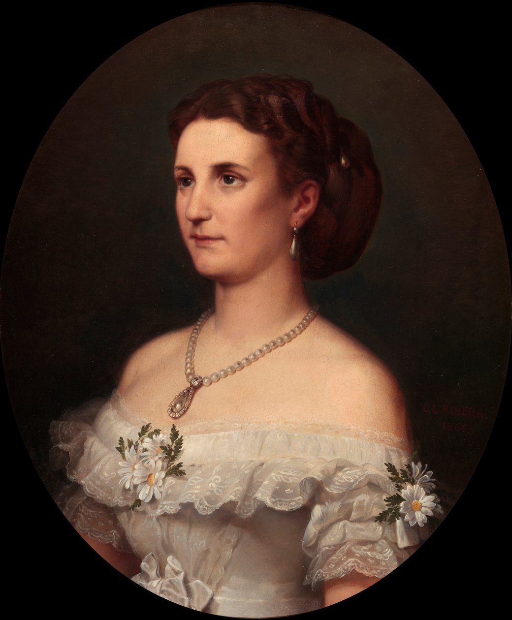 María Leonor Salm-Salm, Duchess of Osuna by Carlos Luis Ribera y de Fieve
