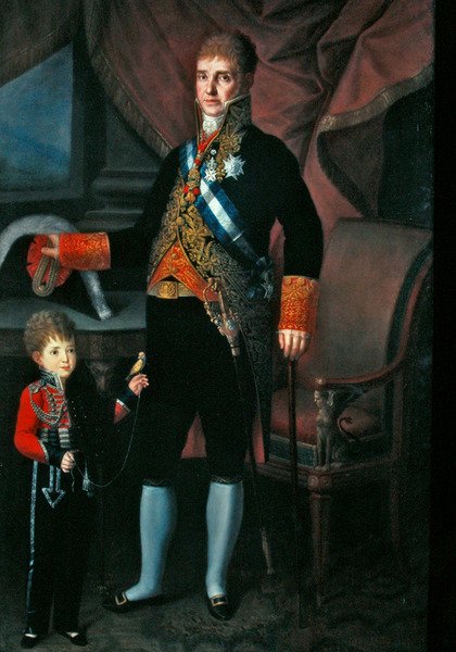 Portrait of Count Torrejon and His Son by Carlos Blanco