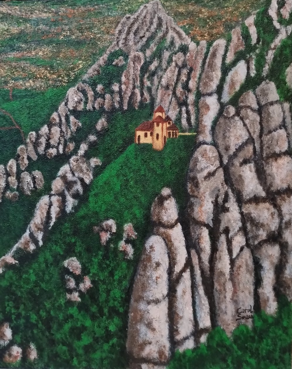 Santa Cova of Montserrat by Carol Sousa Cuello