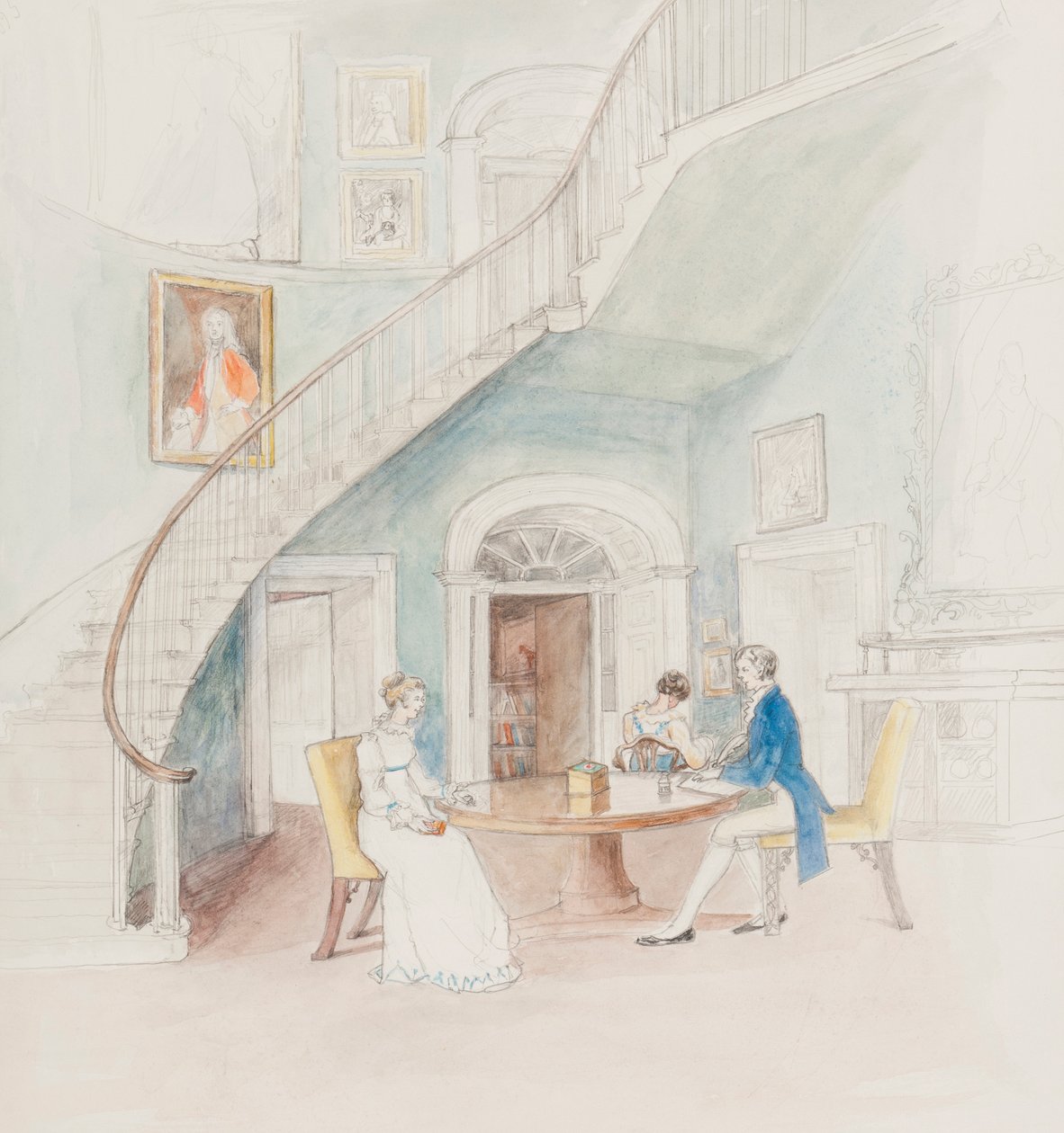 Mr Darcy Writing, 2010 by Caroline Hervey Bathurst