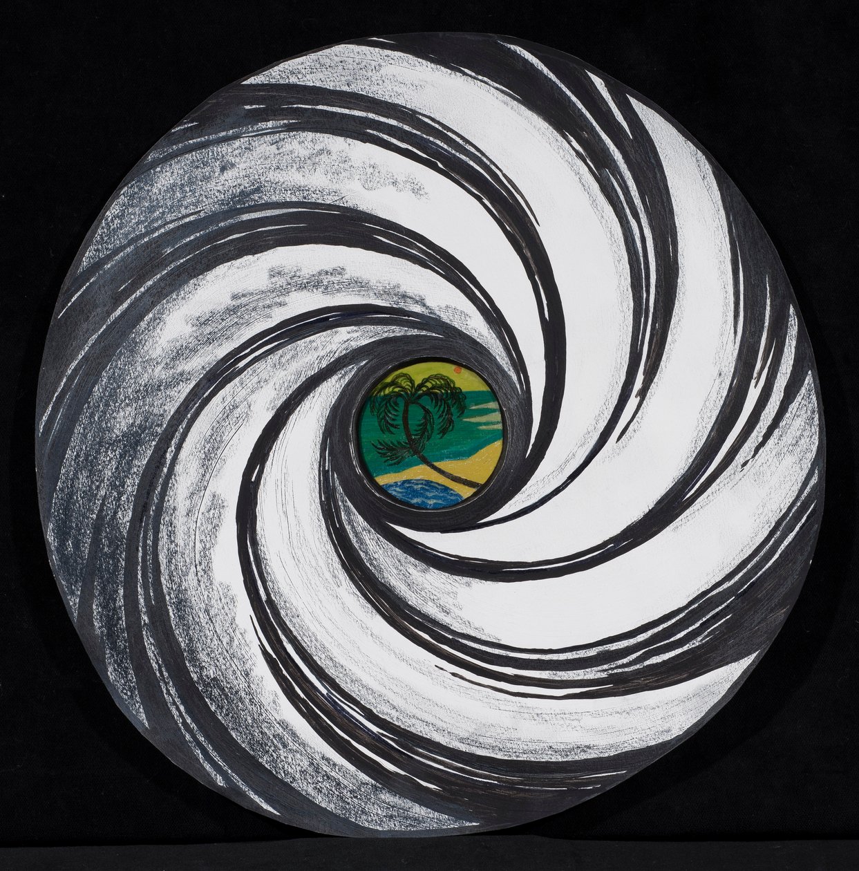 Lense Swirl with Palm Tree by Carolyn Hubbard Ford
