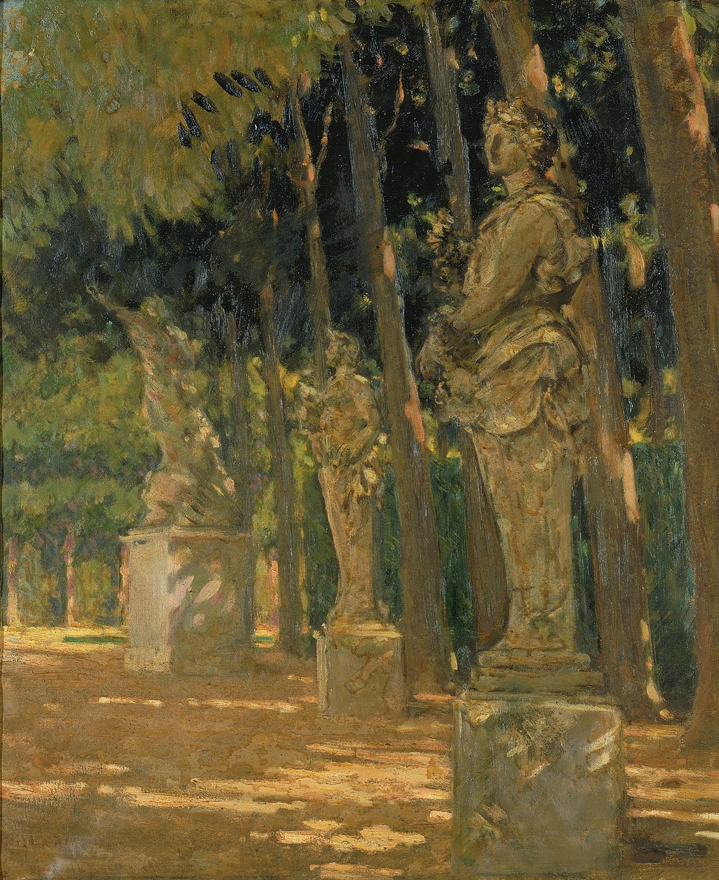 Carrefour at the End of the Tapis Vert, Versailles, 1913 by Carroll Beckwith