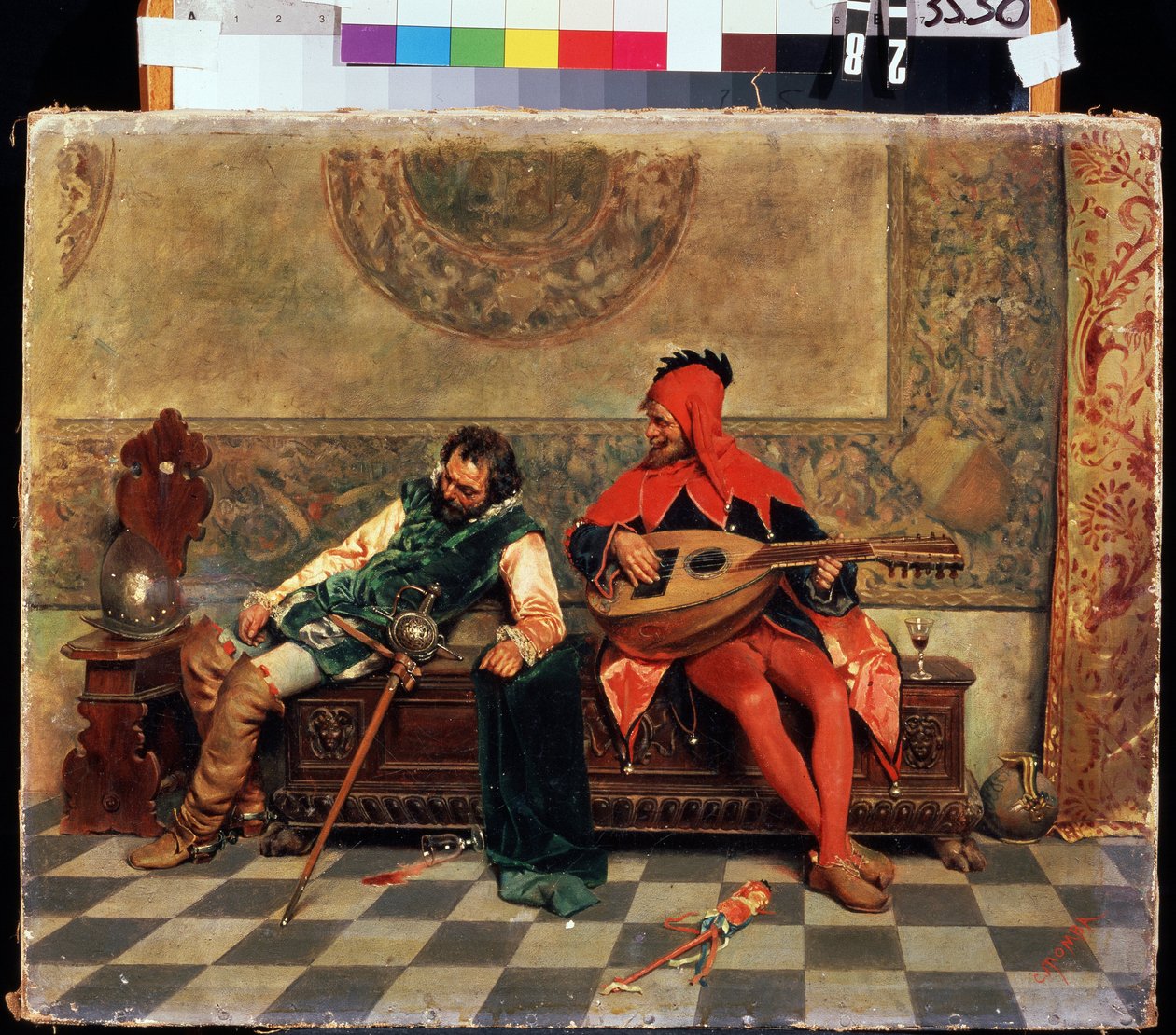Drunk Warrior and Court Jester by Casimiro Tomba