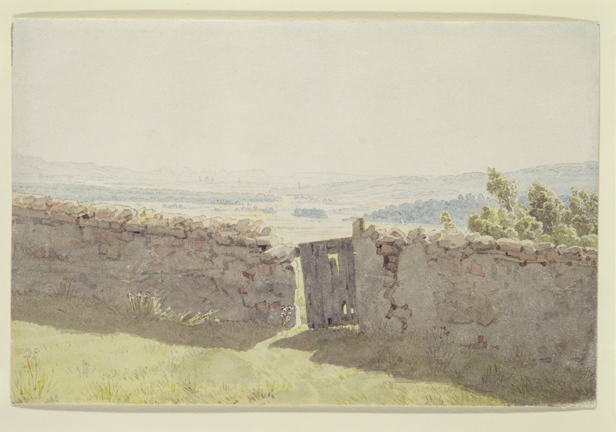 Gate in the Garden Wall by Caspar David Friedrich